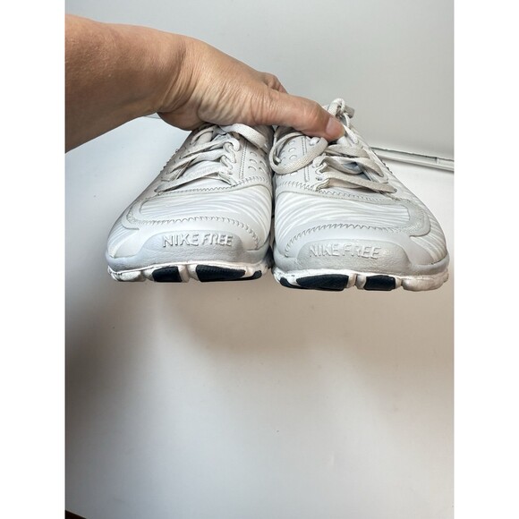 Nike Free 5.0 V4 Gray White Anthracite Women Training Custom Crystal Check Sz 8 - Picture 7 of 8